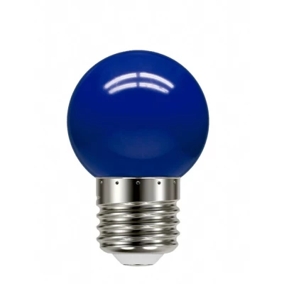 Lâmpada Led Bolinha Tbl 05 1w Azul E27 Novo Bivolt