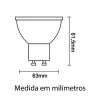 Lâmpada Led Par20 Bivolt 4,8W 4000K Luz neutra