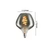 Lâmpada Led Retrô Cor Black M132 5W 2200K Biv. Avant Deluxe