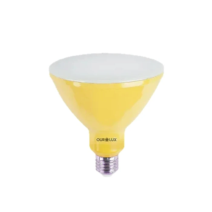 Lâmpada Super Led Par38 16W Luz Amarela Bivolt E27 Ourolux