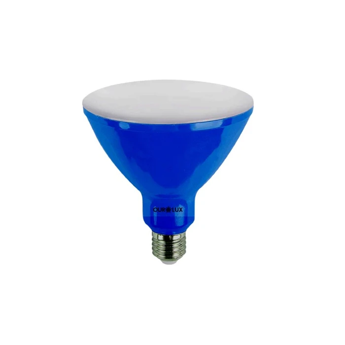 Lâmpada Super Led Par38 16W Luz Azul Bivolt E27 Ourolux