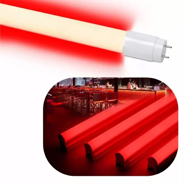 Lâmpada Tubular Led T8 18W Bivolt Vermelho Avant Novo