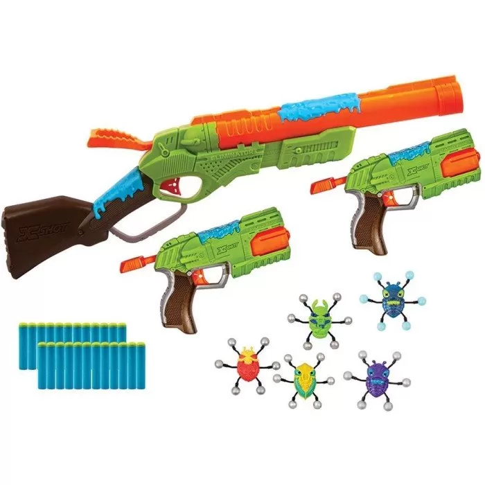 Arma Brinquedo Escopeta + Pistola Lança Dardos Nerf Grande