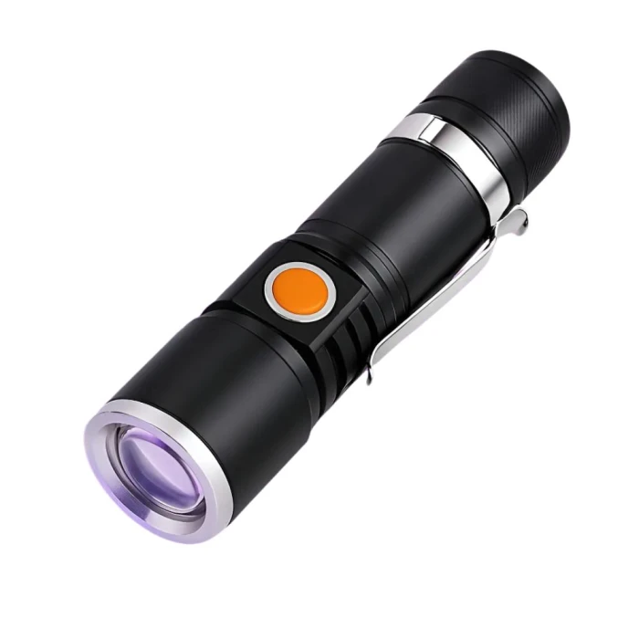 Lanterna Led Ultravioleta Recarregavel Fx-Lt-15