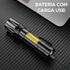 Lanterna Tática Mini Led Recarregavel Ley-1713 Lehmox