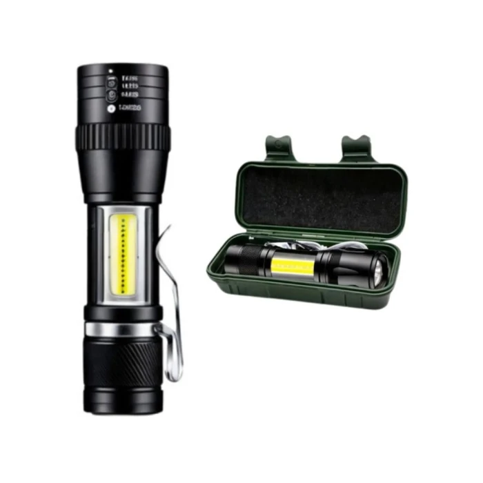 Lanterna Tática Mini Led Recarregavel Ley-1713 Lehmox