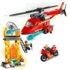 Lego City Helicóptero de Resgate Dos Bombeiros