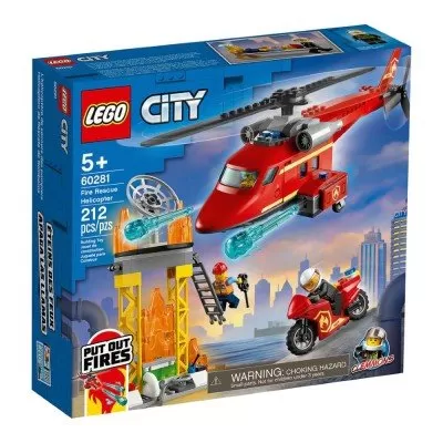 Lego City Helicóptero de Resgate Dos Bombeiros
