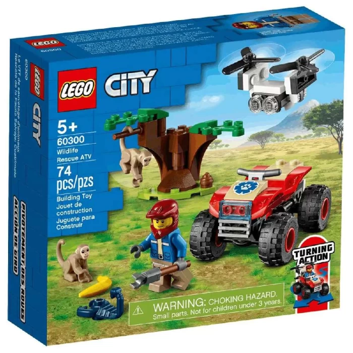 Lego City Quadriciclo Para Salvar Animais Selvagens 60300