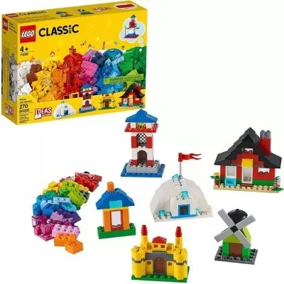 Lego Classic Peças E Casas 270 Peças Original