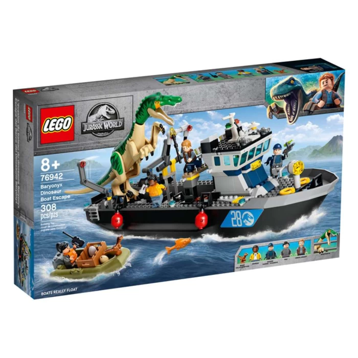 Lego Jurassic World Fuga de Barco do Dinossauro Baryonyx