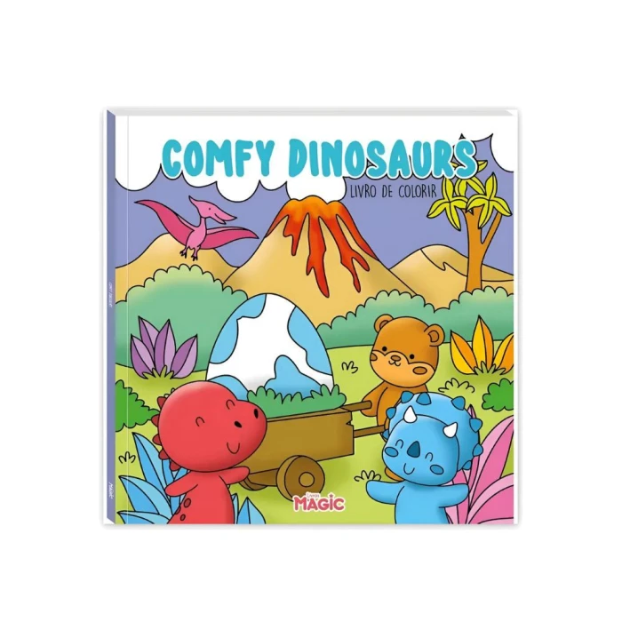 Livro De Colorir Comfy Dinossaurs 48 Paginas 84946