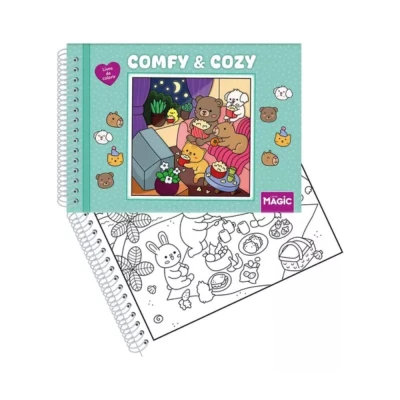 Livro De Colorir Comfy E Cozy 96 Paginas 584754 Verde