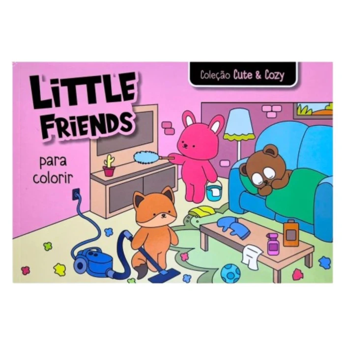 Livro De Colorir Cozy Dreams Little Friends Cute & Cozy