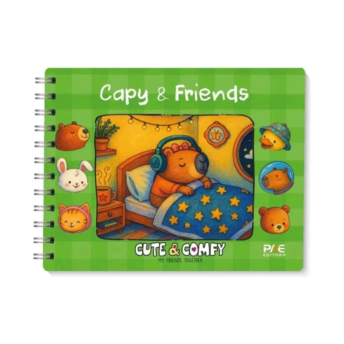 Livro De Colorir Cute E Comfy Capy Dormindo 584640