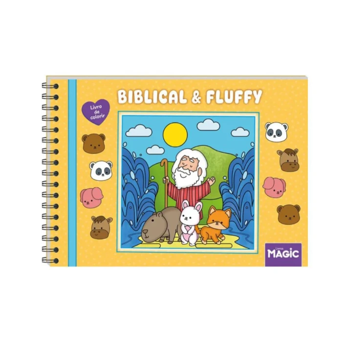 Livro Para Colorir Biblical And Fluffy 96 Paginas 584013