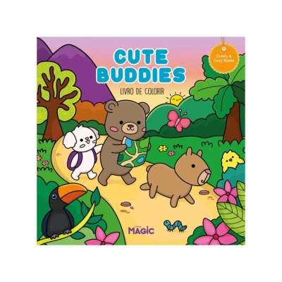 Livro de Colorir Comfy Cute Buddies 48 Paginas 84778