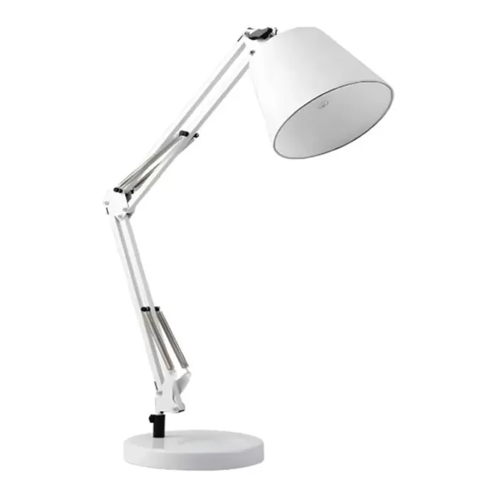 Luminária/Abajur De Mesa Klas Cor Branco 1XE27 MbLed