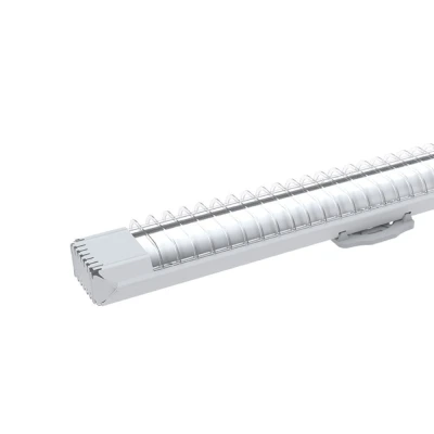 Luminária Calha P/ 2x18/20 Seca Cor Branca 80cm 262205-04