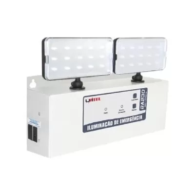 Luminária De Emergência Cor Branca Bivolt BA230