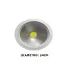 Luminária De Led Downlight Redonda Embutir 30W 6500K Branca