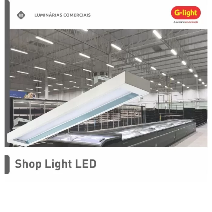 Luminária De Led Shoplight 144W 4000K Dif. Acrílico BrancoLuminária De Led Shoplight 144W 4000K Dif. Acrílico BrancoA Luminaria perfeita para a sua casa! Iluminação, modernidade e desempenho - super claridadeESPECIFICAÇÕES TÉCNICAS:P