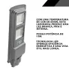 Luminária De Led Solar Para Postes 15W 6500K Cinza Glight