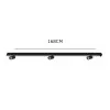 Luminária De Led Spire Linear 60W Sobrepor + 3 Spots Preto