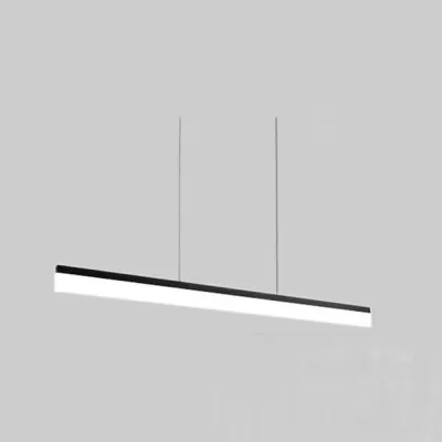 Luminária Led Linear LTG 48W 6000K 118x8cm Cor Preta