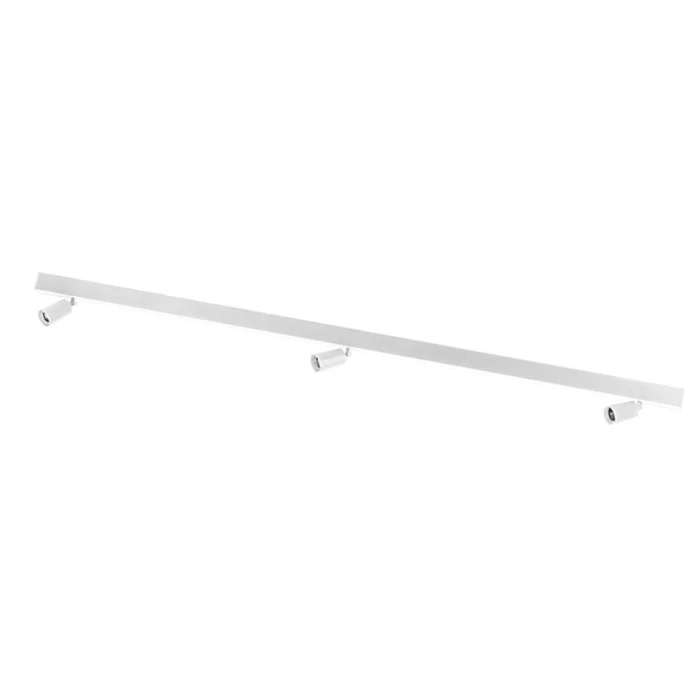 Luminária Led Spire Linear + 3 Spot MR11 GU10 Branco
