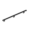 Luminária Led Spire Linear + 3 Spot MR11 GU10 Preto Fosco
