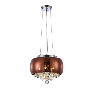 Luminária Cristal Flex Magnum 35 5xG9 50w Vidro Bronze