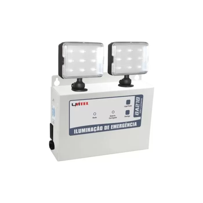 Luminária De Emergência 350 Lúmens Ba218 Unitel Novo