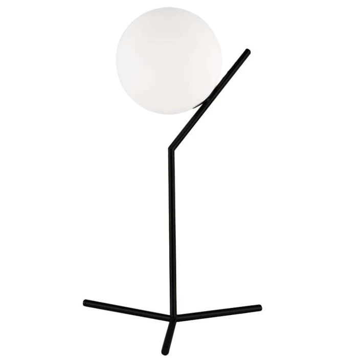 Luminária De Mesa Dubai Globo Médio 1x G9 Preto Blumenau