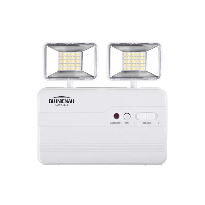 Luminária de Emergência LED Blumenau 10W 2 Faróis 6.500K