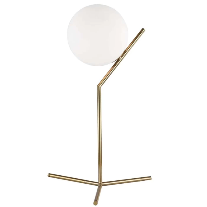 Luminária de Mesa Dubai Globo Médio 1x G9 Dourado Blumenau