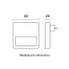 Luz Noturna Com Sensor E Facho Quadrada 0,5W 3000K Blumenau Novo