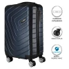 Mala De Viagem Paulista Azul Abs Rodas + TSA 10Kg Médio Yins