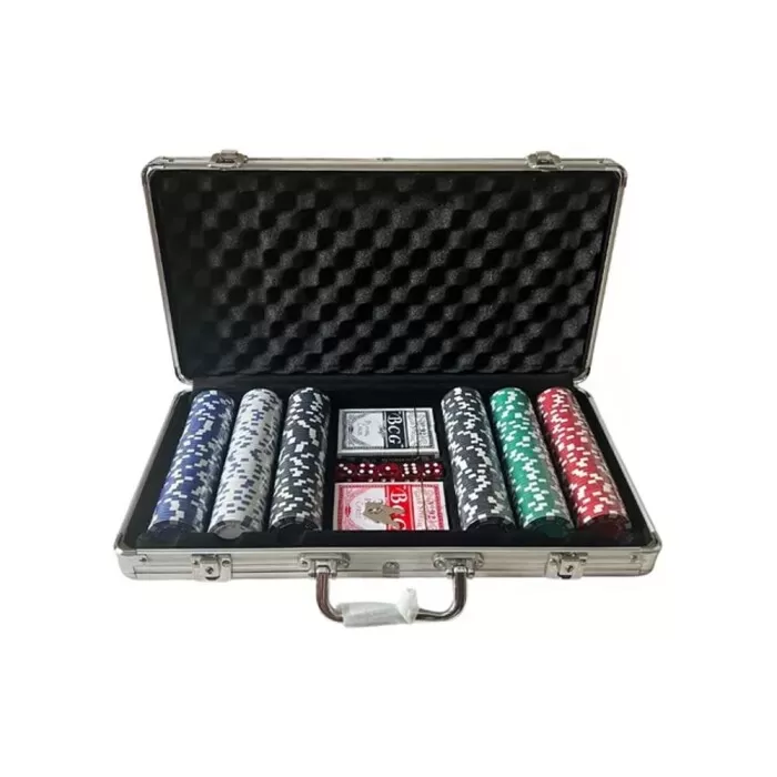 Maleta De Poker Com 300 Fichas Game Set Novo