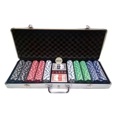 Maleta De Poker Com 500 Fichas H18630 Novo