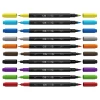 Marcador Artístico Com 10 Cores CIS Dual Tip Novo