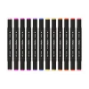 Marcador Artístico Dual Tip Carbon 24 Cores Leoarte Estojo