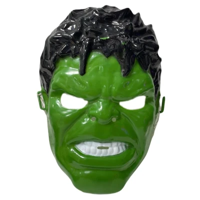 Mascara Infantil Super Heroi Hulk Verde Usada