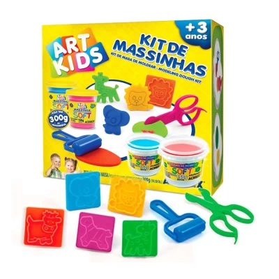 Massa Para Modelar Criativa Art Kids 300G com Acessorios