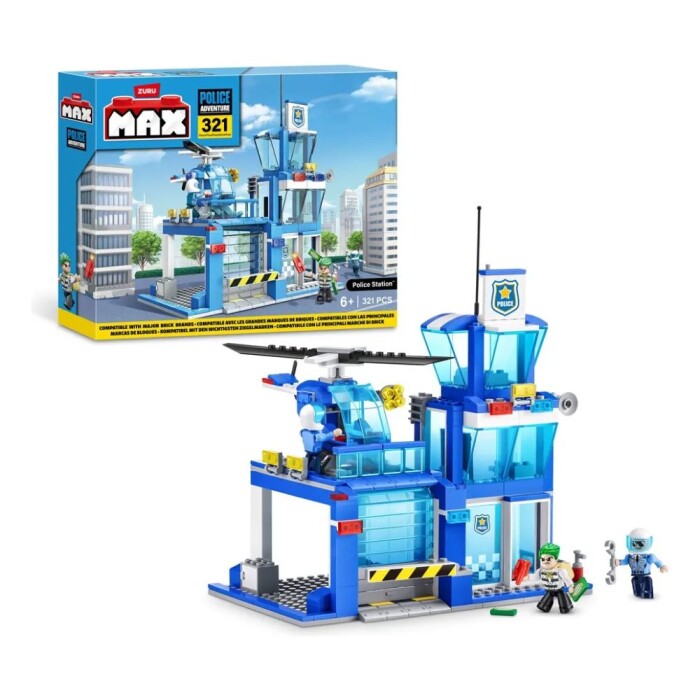 Max Police Adventure Police Station 321 Pecas Zuru Max