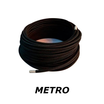 Metro De Cabo PP Revestido 2X0.5mm Cor Preto MbLed 2385