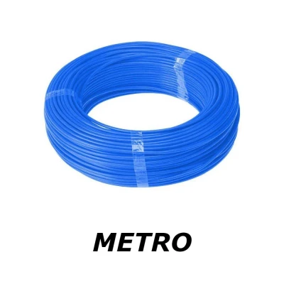 Metro De Fio Flexível Elétrico 6MM Cor Azul Megatron