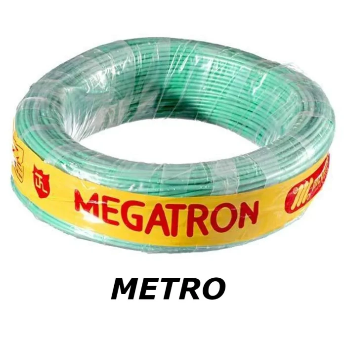 Metro De Fio Flexível Elétrico 6mm Cor Verde