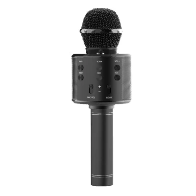 Microfone Bluetooth Para Karaoke Cor Preto Ka-1003 Kapbom