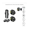 Microfone De Lapela Compacto Sem Fio Lightning Par Kmf4-A